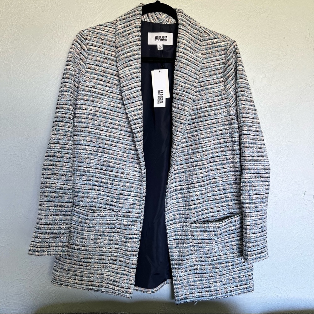 BB Dakota Steve Madden Tweed Knit Blazer